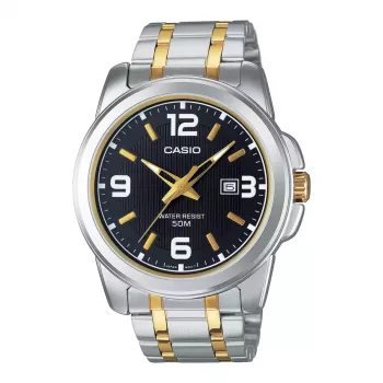 CASIO MTP-1314SG-1A heren analoog quartz RVS horloge 44,9mm