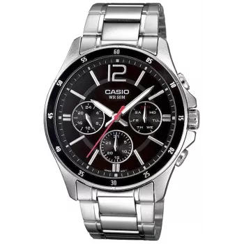 Casio MTP-1374D-1AV heren analoog quartzhorloge RVS 43,5 mm