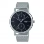 CASIO MTP-B310M-1AVEF unisex analoog quartzhorloge, edelstalen meshband, 50 m waterdicht