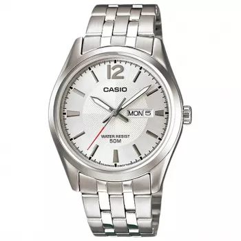 CASIO MTP1335D7AVDF heren analoog quartz horloge 44,3mm RVS