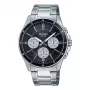 CASIO MTP1374D1A3VD heren analoog kwartshorloge met dag-datumweergave, roestvrijstalen armband, 47mm kast