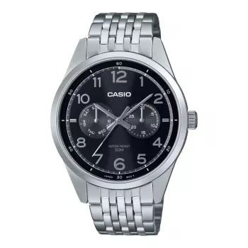 CASIO MTPE340D1AVDF heren analoog quartz horloge 42mm edelstaal