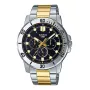 CASIO MTPVD300SG1EU heren analoog quartzhorloge 45mm RVS tweekleurig zilver/goud