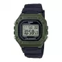 CASIO W-218H-3AVDF digitaal horloge - groen resin, 50m waterdicht, LED-achtergrondverlichting