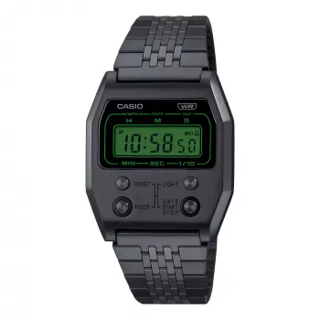 CASIO dames A1100B-1EF digitaal horloge roestvrij staal 35mm