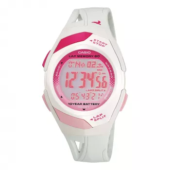CASIO dames digitaal horloge STR-300-7EG 35,2mm zilver resin