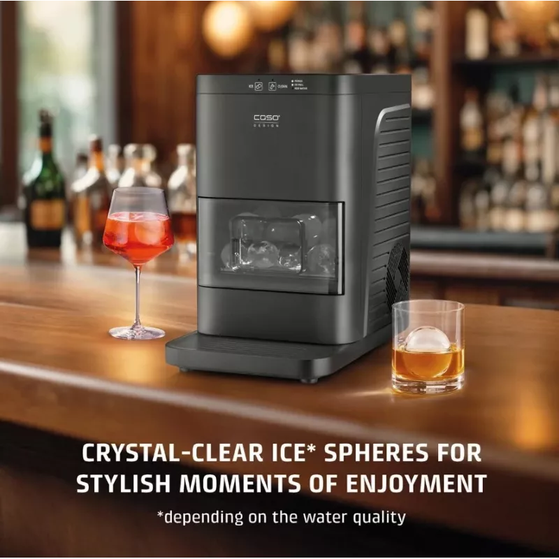 CASO IceBall Pro automatische ijsbalmaker – 130 W, 1,3 l, mat zwart
