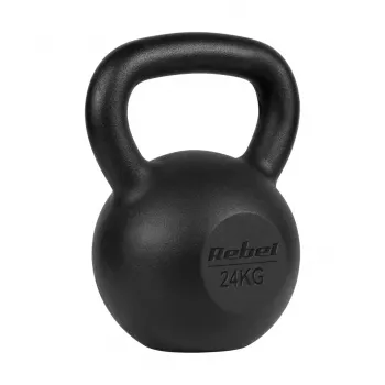 Gietijzeren kettlebell 24kg, REBEL ACTIVE