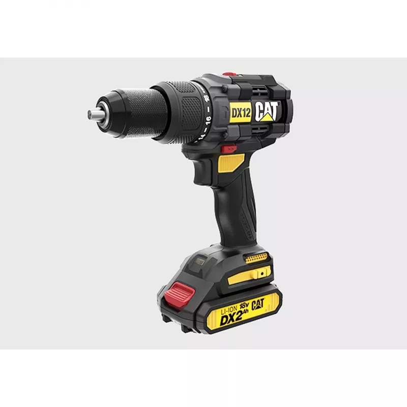 CATERPILLAR DX12 18V borstelloze accu-boorset 2x2,0Ah Li-Ion
