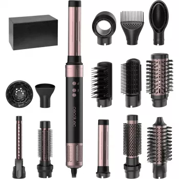 Cecotec Bamba CeramicCare 14-in-1 AirGlam hetelucht multi-styler zwart