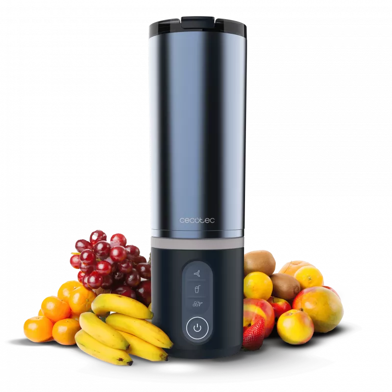 Cecotec Mixer Power Titanium Shake2Go Draagbaar 180 W BPA-vrije kan 0,6 L Dark Steel