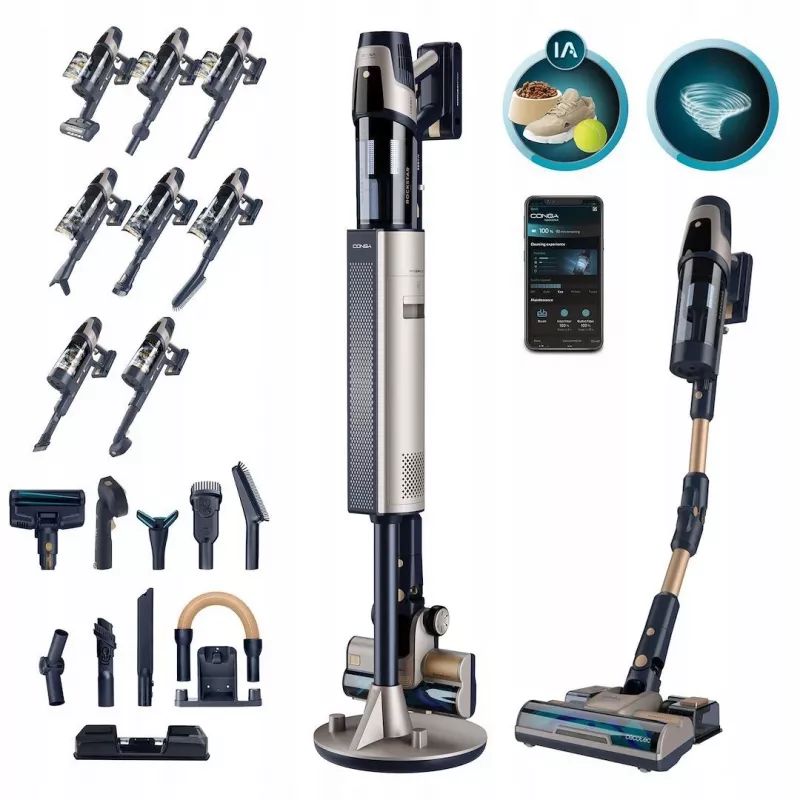 Cecotec Conga Rockstar 11500 Odyssey Station Connected IA accu-stofzuiger