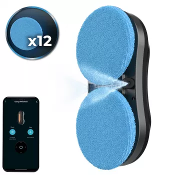 Cecotec Conga Windroid W10 DoubleSpray 3-in-1 raamreinigingsrobot, met snoer, zwart