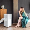 Cecotec mobiele airconditioner ForceClima 7550 Style Connected, 7000 BTU/h, wit, Wi-Fi, afstandsbediening
