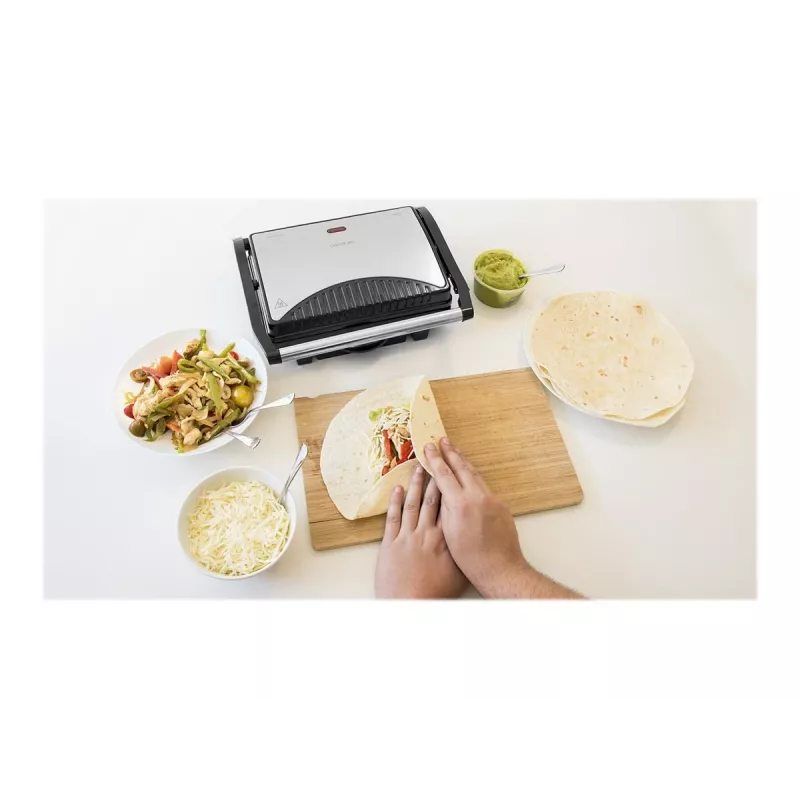 Cecotec Rock'nGrill 1000 elektrische grill 1000 W zwart/rvs