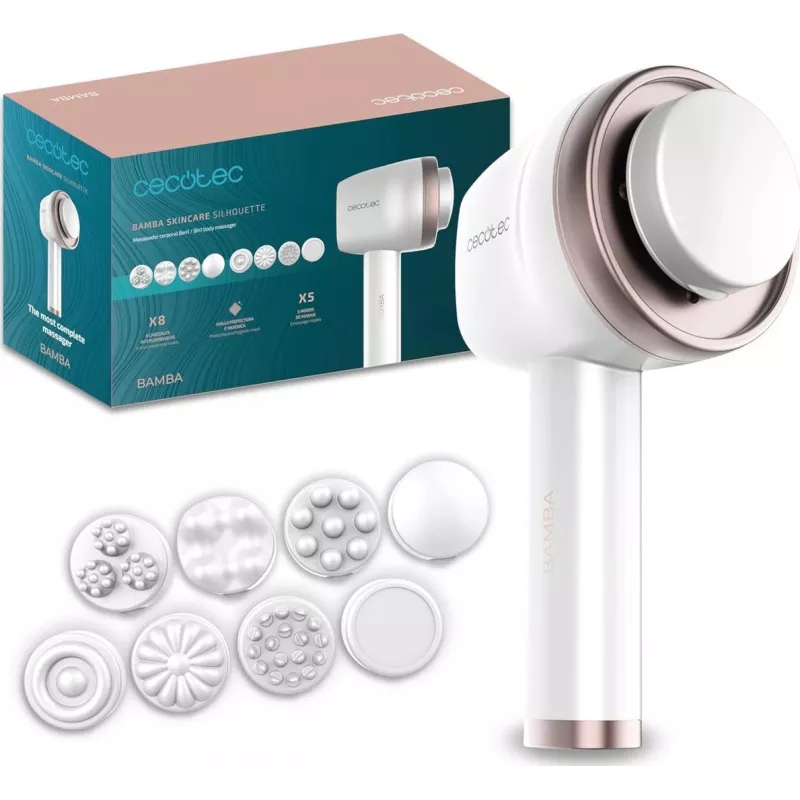 Cecotec SkinCare Push Up gezichtsmassageapparaat, wit