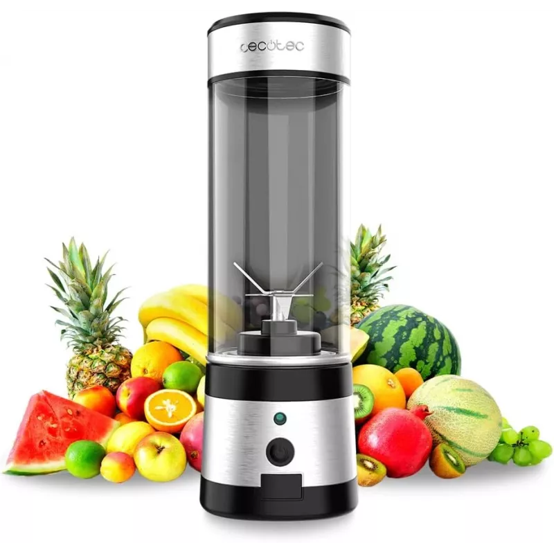 Cecotec Smoothieblender WanderlustMix USB draagbaar 126 W 0,4 L IJsvermaler Inox