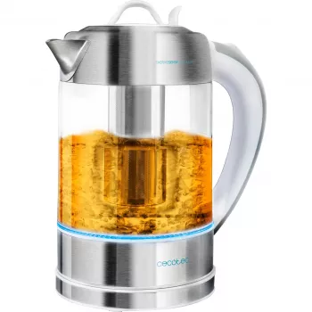 CECOTEC ThermoSense 370 Clear waterkoker (roestvrij staal/transparant, 2200 W, 1,7 L)