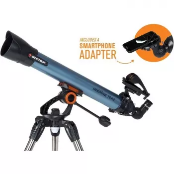 Celestron Inspire 70AZ refractortelescoop 35x vergroting zwart, blauw