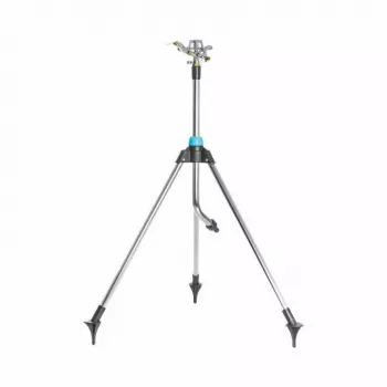 CELLFAST impulsregner op statief met verstelbare sproeisektor 20°-360°, bereik tot 450 m², hoogte 55-90 cm, 3/4 inch-aansluiting, messing sproeier