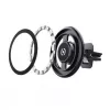 CELLY GHOSTMAGPRO MagSafe telefoonhouder – magnetische ventilatiehouder, 360° rotatie, zwart (GHOSTMAGPROBK)