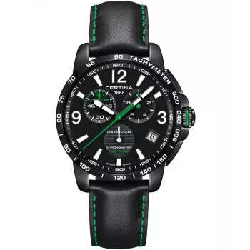 CERTINA DS Action Diver Automatic 42mm zwarte wijzerplaat roségoud PVD staal & leer horloge C034453360570