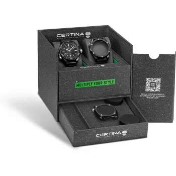 CERTINA DS Action Diver Automatic 43mm zwarte wijzerplaat NATO-band herenhorloge C041407390510