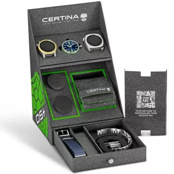 CERTINA DS Action Diver Automatic herenhorloge 43mm blauwe wijzerplaat RVS Milanese band C041407190410