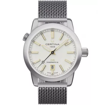 CERTINA DS Action Diver heren automatisch horloge 43mm zilverkleurige wijzerplaat grijs NATO-band C041407190310