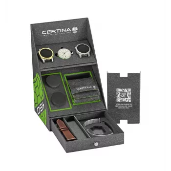 CERTINA DS Action Diver heren automatisch horloge 43mm zilverkleurige wijzerplaat grijs NATO-band C041407190310