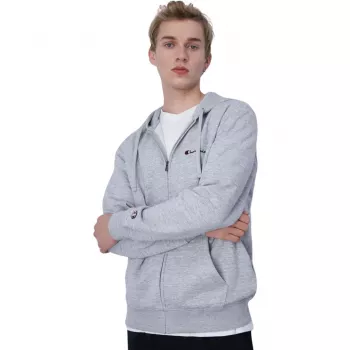 Champion heren full-zip hoodie grijs EM021 maat S
