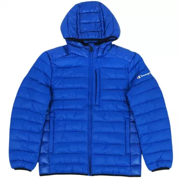Champion heren Powerblend Fleece full-zip hoodie jas blauw 220340 BS008 M