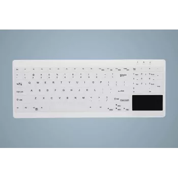 CHERRY Active Key MedicalKey AK-C7412 bedrade USB-toetsenbord Duits QWERTZ-layout wit desinfecteerbaar IP68