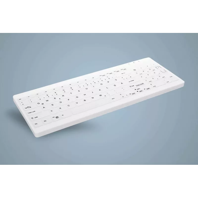 CHERRY Contour Active Key QuickClean AK-C7012 bedraad toetsenbord, zwart, QWERTY, USB, CHERRY SX Scissor Technology, 105 toetsen, slim design, desinfecteerbaar oppervlak
