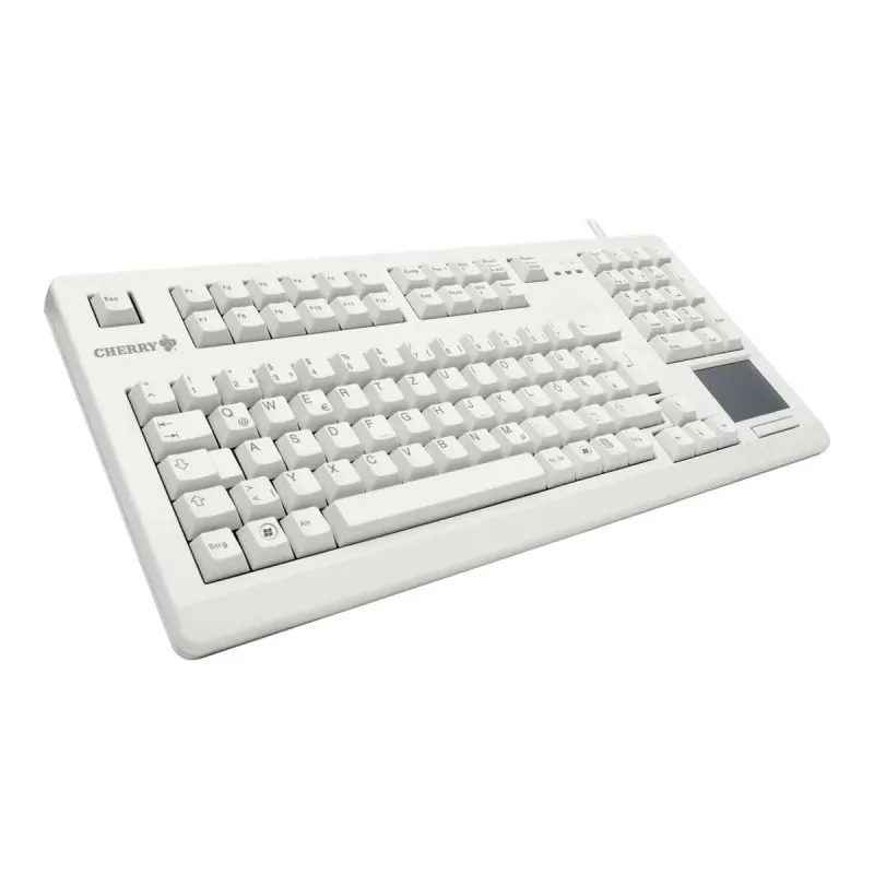 CHERRY G80-11900LUMES-0 TouchBoard Compacte toetsenbord met geïntegreerde touchpad, USB, Zwart