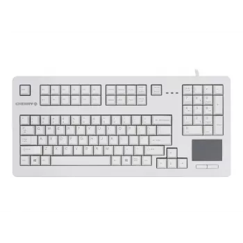 CHERRY G80-11900LUMES-0 TouchBoard Compacte toetsenbord met geïntegreerde touchpad, USB, Zwart