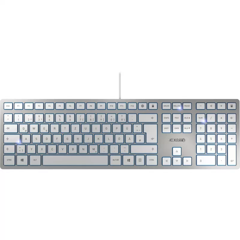 CHERRY KC 6000 SLIM SILVER bedrade toetsenbord USB FRENCH