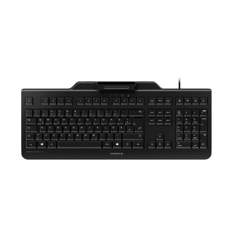 Cherry SECURE BOARD 1.0 bedrade toetsenbord met NFC-lezer, UK-layout, zwart