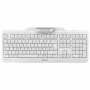 CHERRY Smart Board 1150 KB RSFlat bedrade mechanische toetsenbord met MSR, USB, volledig formaat, wit (QWERTZ)