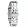 CHRONOTECH CT7017B-02M unisex quartz analoog horloge 30mm RVS mesh band