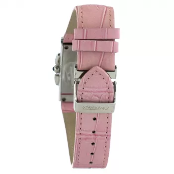 CHRONOTECH CT7018B-02S dames analoog quartz horloge 30mm witte leren band