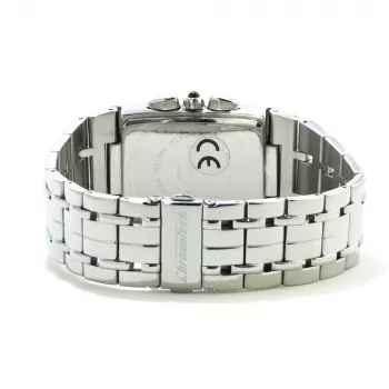 CHRONOTECH CT7018B-05M unisex analoog horloge 28mm RVS zilver