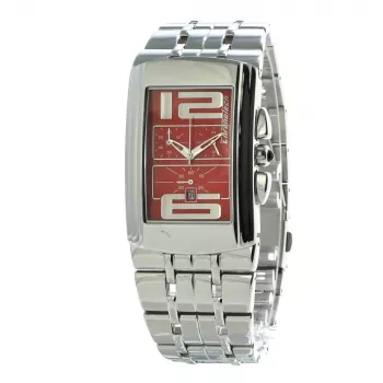 CHRONOTECH CT7018B-05M unisex analoog horloge 28mm RVS zilver
