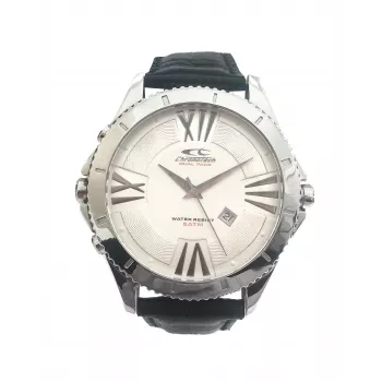 CHRONOTECH heren CT7636M-01 48mm RVS quartz chronograaf horloge