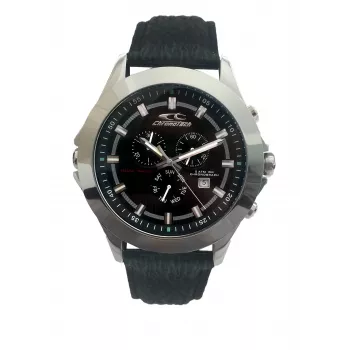 CHRONOTECH heren CT7636M-01 48mm RVS quartz chronograaf horloge