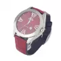 CHRONOTECH MAN CT7636M-02 50mm quartz-chronograaf horloge zwarte wijzerplaat lederen band