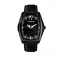 CHRONOTECH herenhorloge CT7219M03 40mm analoog quartz edelstaal zwarte wijzerplaat leren band