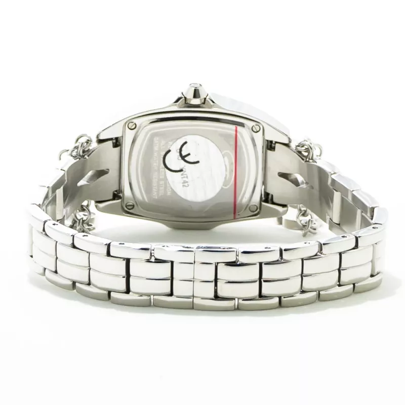 CHRONOTECH dames CT7008LS-15M quartz analoog horloge 30mm RVS zilver