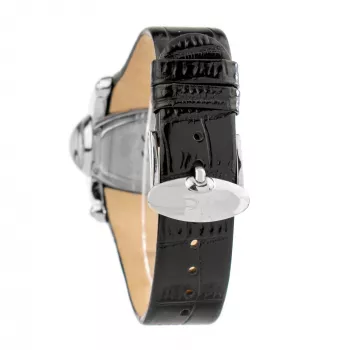 CHRONOTECH Woman CT7681M-30S quartz analoog polshorloge 48mm zwarte wijzerplaat leren band