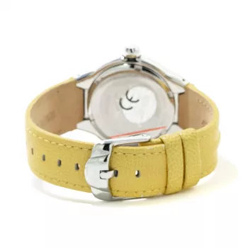 CHRONOTECH Woman CT7980L-05S 37mm quartz analoog horloge witte wijzerplaat witte leren band